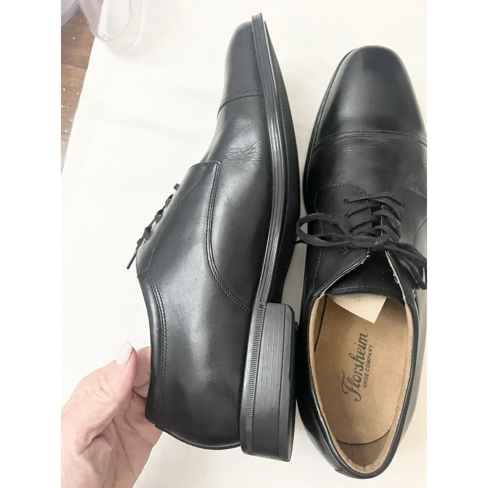 Florsheim Men's #11807-001 Azzio Cap Toe Oxford Shoe Black Size 10M
